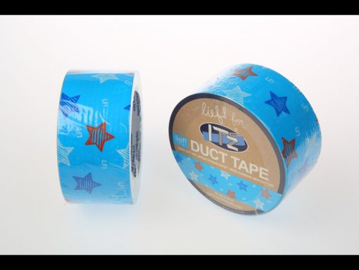 motif LIEF étoiles bleues it’z duct tape