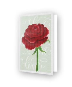 Carte de voeux Rose d'amour DDG.017